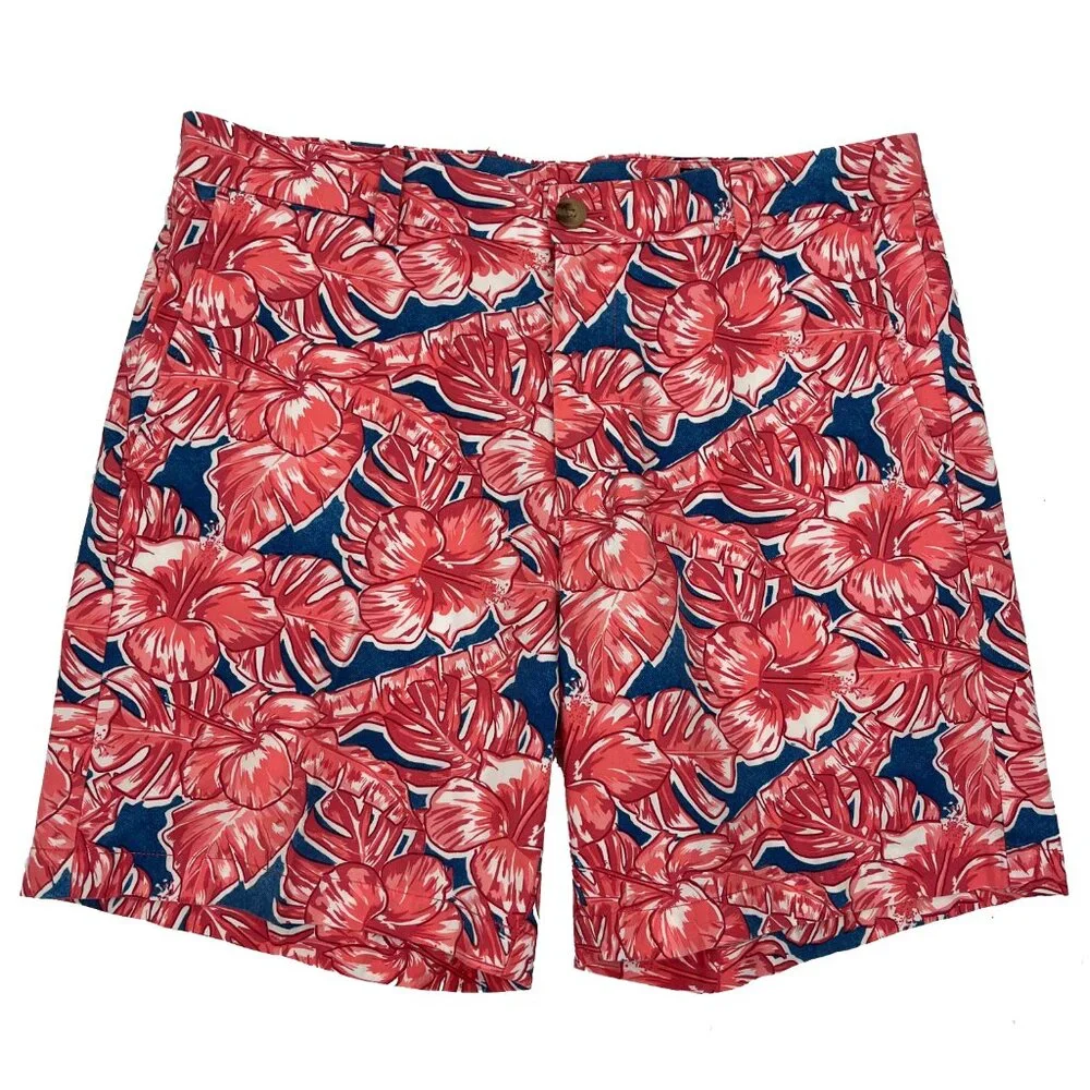 Vineyard Vines Floral Hibiscus Breaker Short Mens 32